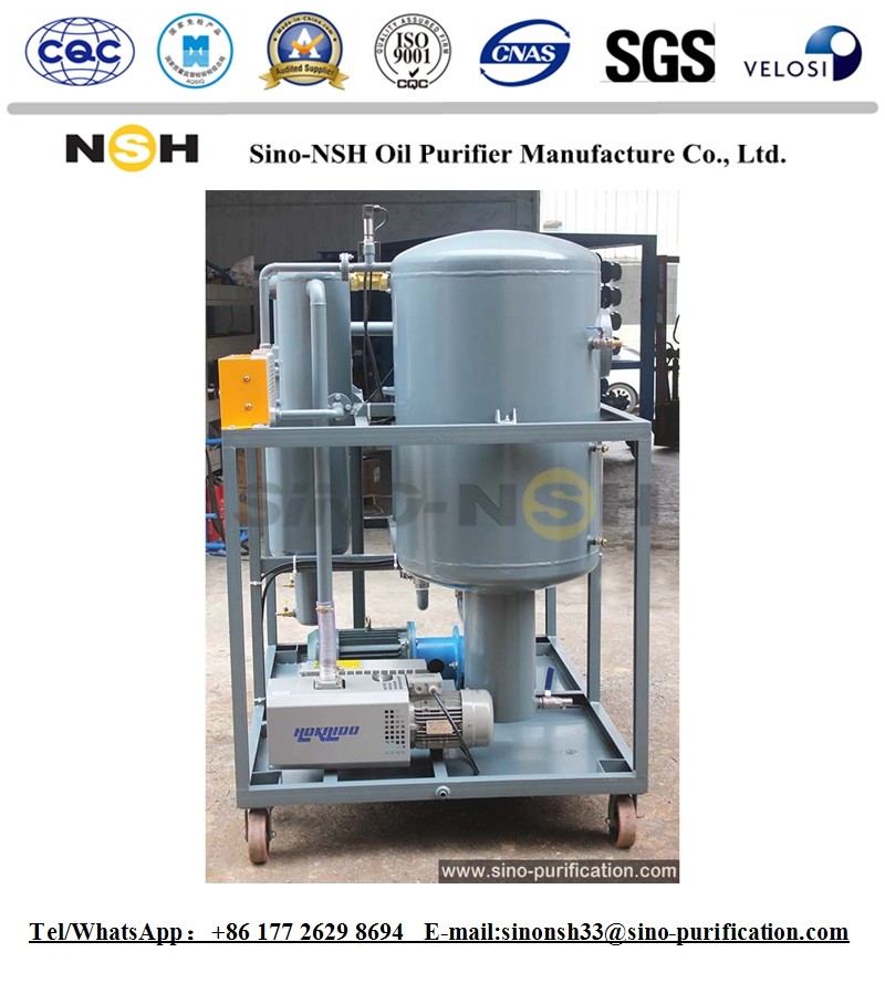 6000L/H Turbine Oil Purifier Vacuum System PLC Control Used In Metallurgy