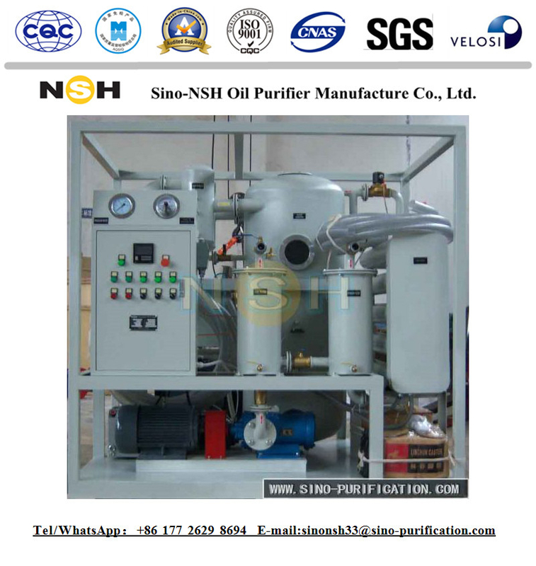 Vacuum Transformer Dehydrator Oil Purification System 6000 L/H Mobile Oil filter