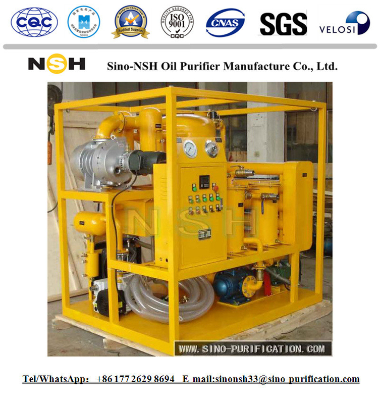 Vacuum Transformer Portable Oil Purifier 6000L/H Mobile System 135Kw Double Stage