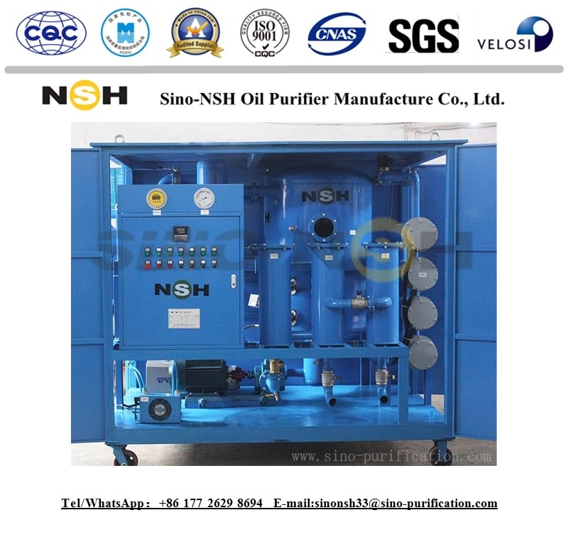 9000 L/H Transformer Oil Filtration Equipment Vacuum Purifier System