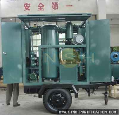 18000LPH Enclosed Dehydration Vacuum Oil Purifier Trailer Mounted