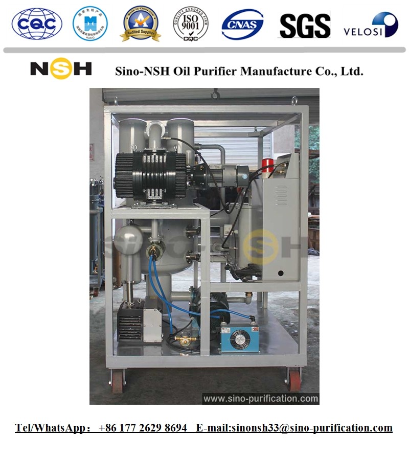 Low Noise Transformer Oil Purifiert 685 KG Vacuum Oil Regeneration Plant