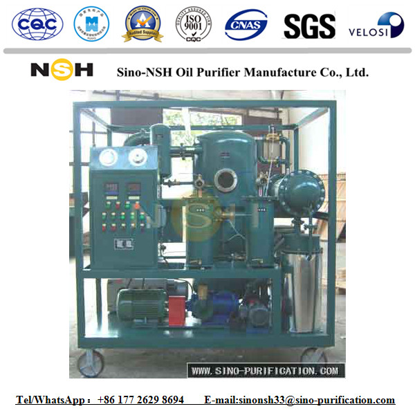 9000 L / H Transformer Oil Filtration Machine 50hz Iron Vacuum Purifier System