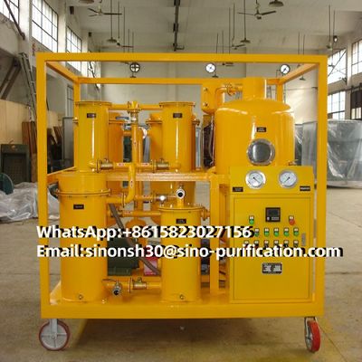 Purificador de aceite de lubricación de vacío multifuncional Planta de filtro de lubricante para aceite hidráulico 600-12000 litros / hora Manejo y mantenimiento fáciles Soluciones personalizadas son aceptables Varios tamaños son adaptables