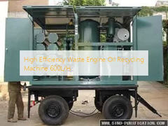Máquina de reciclaje de aceite de motor usado de alta eficiencia 600L/H