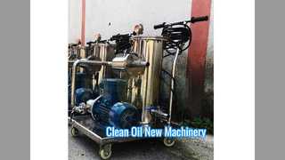 Purificador de aceite portátil Aceite hidráulico de acero inoxidable